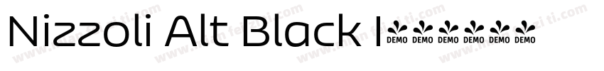 Nizzoli Alt Black I字体转换